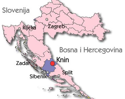 karta hrvatske knin porodica karta hrvatske knin